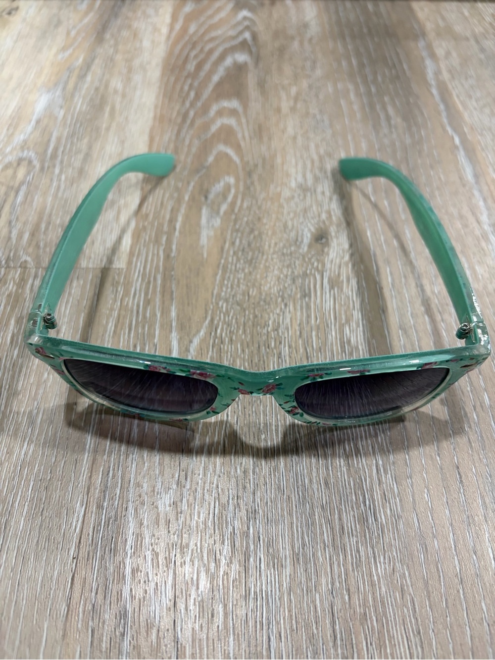 Women’s Floral Teal Sunglasses - Stylish UV Shades - Picture 2 of 6